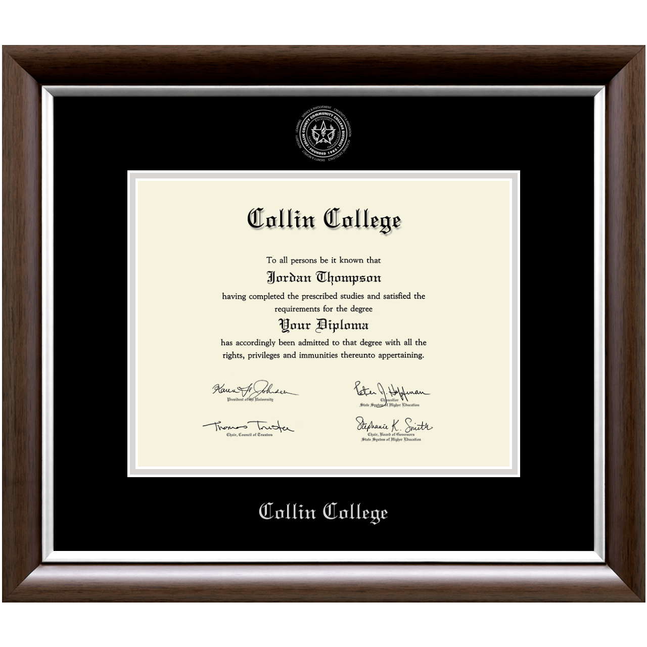 Collin College Diploma Frame Custom Frames Online Church Hill Classics