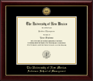The University of New Mexico diploma frame - Gold Engraved Medallion Diploma Frame in Gallery