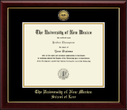The University of New Mexico diploma frame - Gold Engraved Medallion Diploma Frame in Gallery