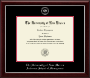 The University of New Mexico diploma frame - Silver Embossed Diploma Frame in Gallery Silver