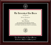 The University of New Mexico diploma frame - Silver Embossed Diploma Frame in Gallery Silver