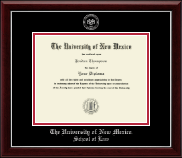 The University of New Mexico diploma frame - Silver Embossed Diploma Frame in Gallery Silver