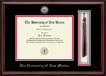 The University of New Mexico Silver Engraved Medallion & Tassel Diploma Frame in Southport