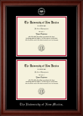 The University of New Mexico Double Diploma Frame in Cambridge