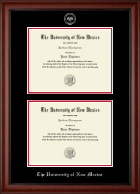 The University of New Mexico diploma frame - Double Diploma Frame in Cambridge