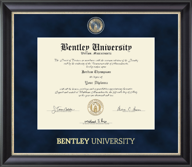 Bentley University diploma frame - Regal Edition Diploma Frame in Noir