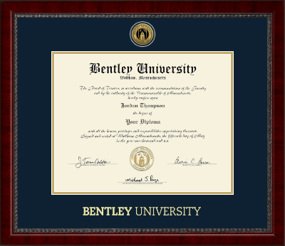 Bentley University diploma frame - Gold Engraved Medallion Diploma Frame in Sutton