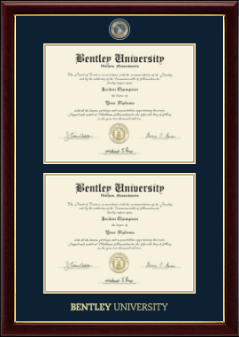 Bentley University diploma frame - Masterpiece Medallion Double Diploma Frame in Gallery