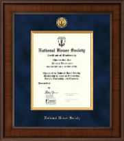 National Honor Society Presidential Gold Engraved Certificate Frame in Madison