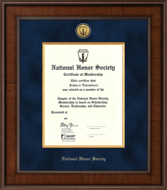 National Honor Society certificate frame - Presidential Gold Engraved Certificate Frame in Madison