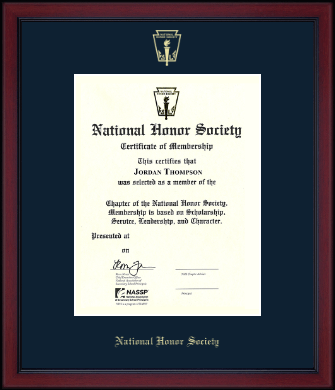 National Honor Society certificate frame - Gold Embossed Certificate Frame in Academy