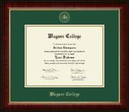 Wagner College diploma frame - Gold Embossed Diploma Frame in Murano