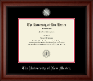 Signature Announcements University-of-New-Mexico Undergraduate Sculpted Foil Seal & Name Graduation Diploma Frame 16 x 16 Matte Mahogany 
