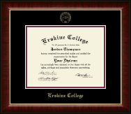Erskine College diploma frame - Gold Embossed Diploma Frame in Murano