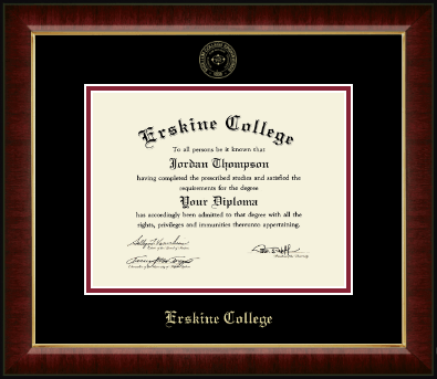 Erskine College diploma frame - Gold Embossed Diploma Frame in Murano