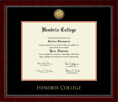 Hendrix College diploma frame - Gold Engraved Medallion Diploma Frame in Sutton