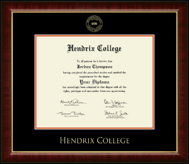 Hendrix College diploma frame - Gold Embossed Diploma Frame in Murano