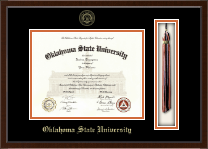 Oklahoma State University diploma frame - Tassel & Cord Diploma Frame in Delta