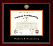 Oklahoma State University diploma frame - Gold Engraved Medallion Diploma Frame in Sutton