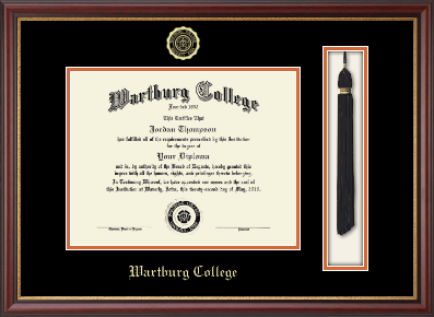 Wartburg College diploma frame - Tassel & Cord Diploma Frame in Newport