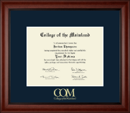 College of the Mainland diploma frame - Gold Embossed Diploma Frame in Cambridge