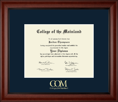 College of the Mainland diploma frame - Gold Embossed Diploma Frame in Cambridge