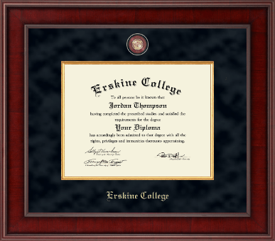 Erskine College diploma frame - Presidential Masterpiece Diploma Frame in Jefferson