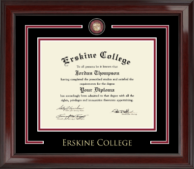 Erskine College diploma frame - Showcase Edition Diploma Frame in Encore