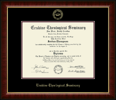 Erskine College diploma frame - Gold Embossed Diploma Frame in Murano