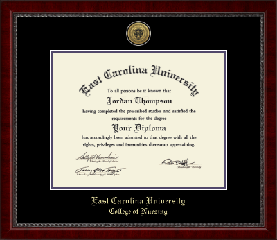 East Carolina University diploma frame - Gold Engraved Medallion Diploma Frame in Sutton