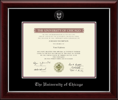 University of Chicago diploma frame - Silver Embossed Diploma Frame in Gallery Silver