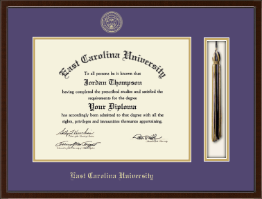 East Carolina University diploma frame - Tassel & Cord Diploma Frame in Delta
