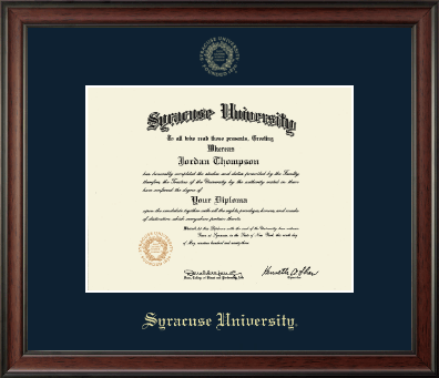 Syracuse University diploma frame - Gold Embossed Diploma Frame in Studio