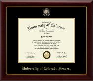 University of Colorado Denver diploma frame - Masterpiece Medallion Diploma Frame in Gallery