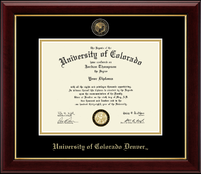 University of Colorado Denver diploma frame - Masterpiece Medallion Diploma Frame in Gallery
