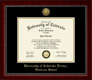 University of Colorado Denver diploma frame - Gold Engraved Medallion Diploma Frame in Sutton