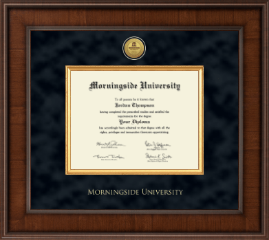 Morningside University diploma frame - Presidential Gold Engraved Diploma Frame in Madison