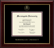 Morningside University Gold Embossed Diploma Frame in Gallery
