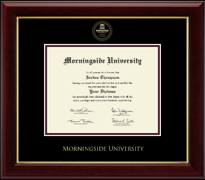 Morningside University diploma frame - Gold Embossed Diploma Frame in Gallery