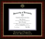 University of Evansville diploma frame - Gold Embossed Diploma Frame in Murano