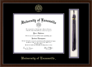 University of Evansville diploma frame - Tassel & Cord Diploma Frame in Delta