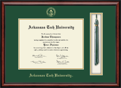 Arkansas Tech University diploma frame - Tassel & Cord Diploma Frame in Southport