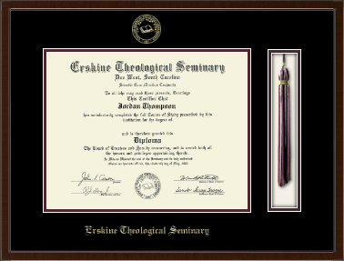 Erskine College diploma frame - Tassel & Cord Diploma Frame in Delta