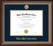 Palo Alto University diploma frame - Gold Engraved Medallion Diploma Frame in Hampshire