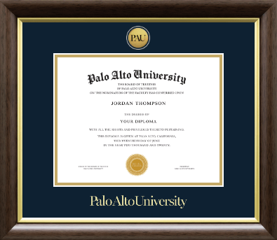 Palo Alto University diploma frame - Gold Engraved Medallion Diploma Frame in Hampshire