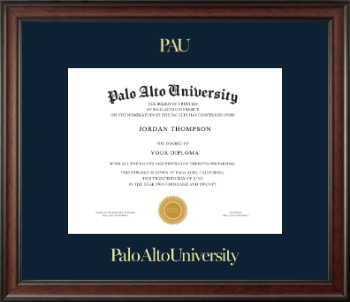 Palo Alto University diploma frame - Gold Embossed Diploma Frame in Studio