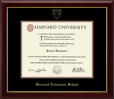 Harvard University diploma frame - Gold Embossed Diploma Frame in Gallery