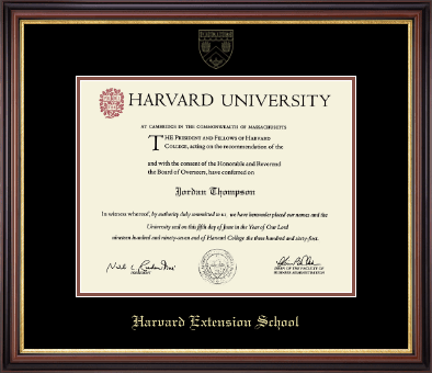 Harvard University diploma frame - Gold Embossed Diploma Frame in Regency Gold