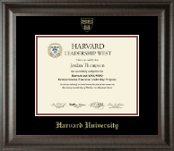 Harvard University Gold Embossed Certificate Frame in Acadia