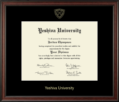 Yeshiva University diploma frame - Gold Embossed Diploma Frame in Studio